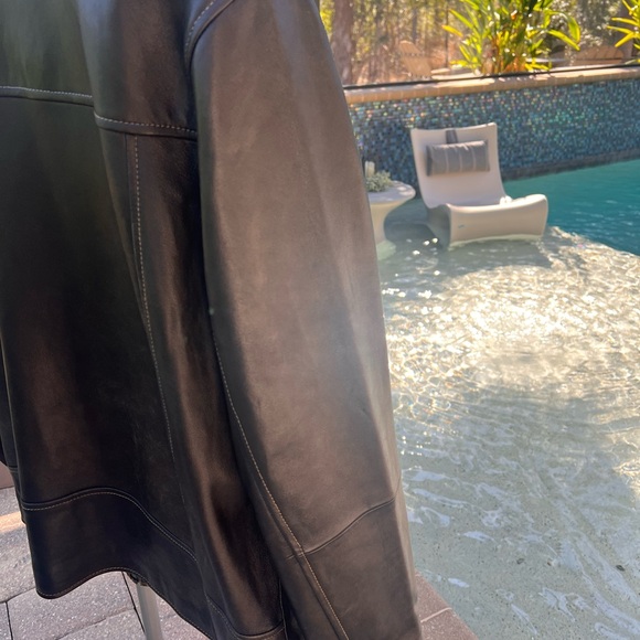 Men’s NWT Tommy Bahama Leather Rocker Jacket, sz Large - Picture 12 of 12